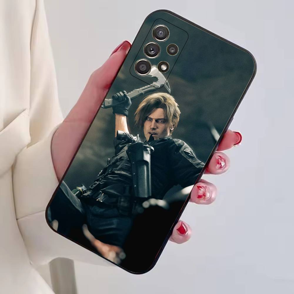 Чехол для телефона R-Residents Evil Леон Кеннеди для Samsung S25,S24,S21,S22,S23,S30,Ultra,S20,Plus,Fe, Мягкий силиконовый черный чехол