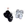 Muffin Thick-soled Small Man Height-increasing Silver Slippers Women's Summer Wear Fashion Word Wedge Heel High-heeled Sandals