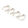 4Pcs Holder T8 Fluorescent Tube Lamp Bracket Clips Socket Lampholder Silver