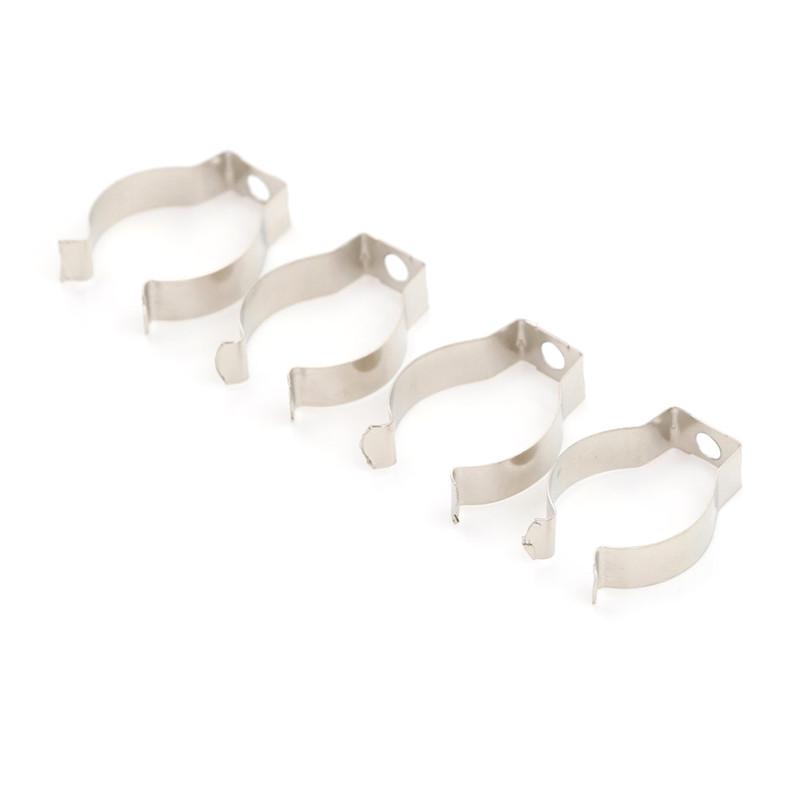 4 шт. держатель T8 люминесцентная лампа кронштейн зажимы патрон серебристый