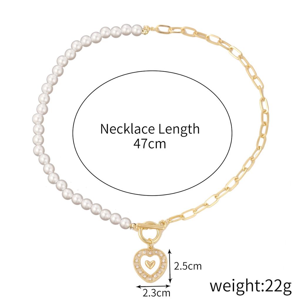 Ожерелье для женщин Ювелирные изделия Сплав Радужное сердце Ожерелье Инстаграм стиль Изысканный Нишевый дизайн Ожерелье Красивое Элегантное Ожерелье для Нее