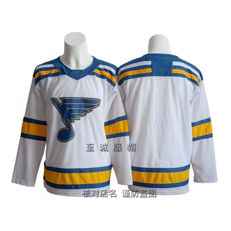 Mens Ice Hockey Jersey Retro Style Custom Embroidered 10 Blue Team Practice Uniform Cotton Blend Winter