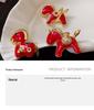 Милая Красная Пони Кошелек-Брошь - Праздничная Булавка на Удачу.