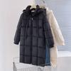 Korean Version of Medium and Long Down Clothes, Thickened Loose Jacket, Loose Hooded Clothes In Winter Design