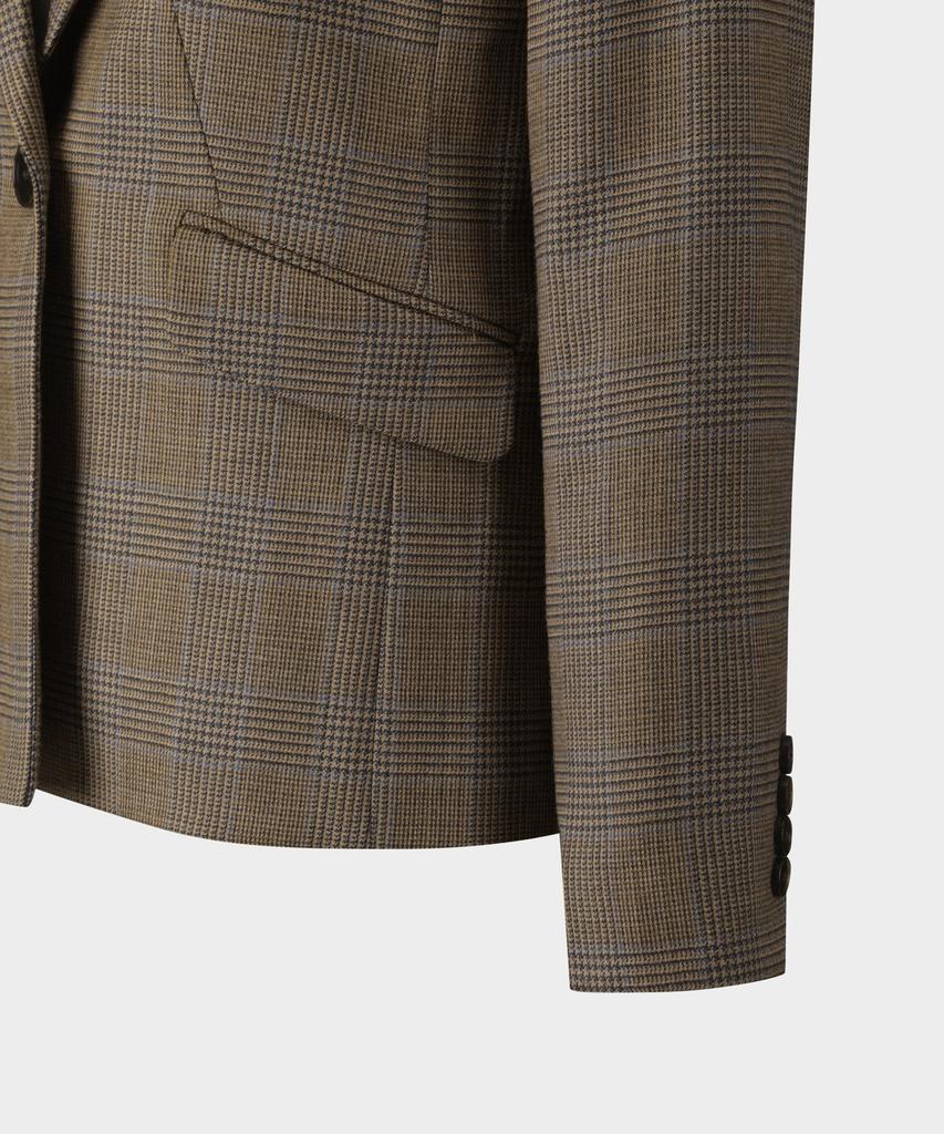 BROOKS BROTHERS [Women'S] Wool Check Jacket (Beige) (Bbjswff301)