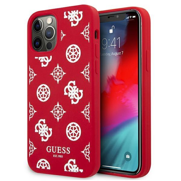 Etui do iPhone 12 Pro Max Guess Peony Collection Czerwone