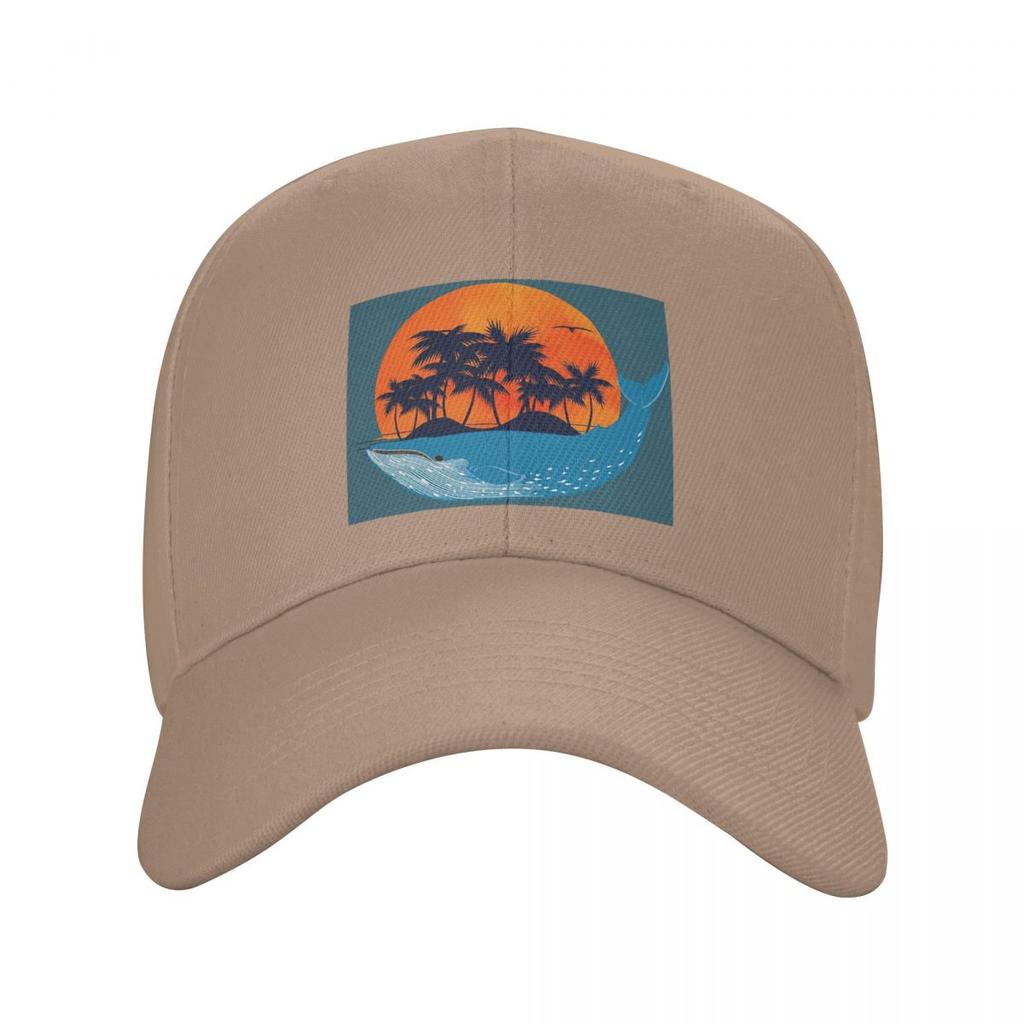 Мультяшный Кит Морское Животное Закат Принт Бейсболки Snapback Мужские Женские Кепки Кепка для Улицы Хип-Хоп Бейсболка Кепка