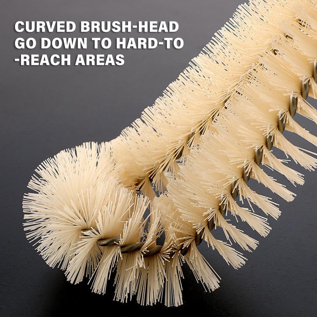 1 шт., щетка для чистки бутылок с длинной деревянной ручкой, щетка для чистки бутылок с водой, без мертвых зон для вакуумных чашек