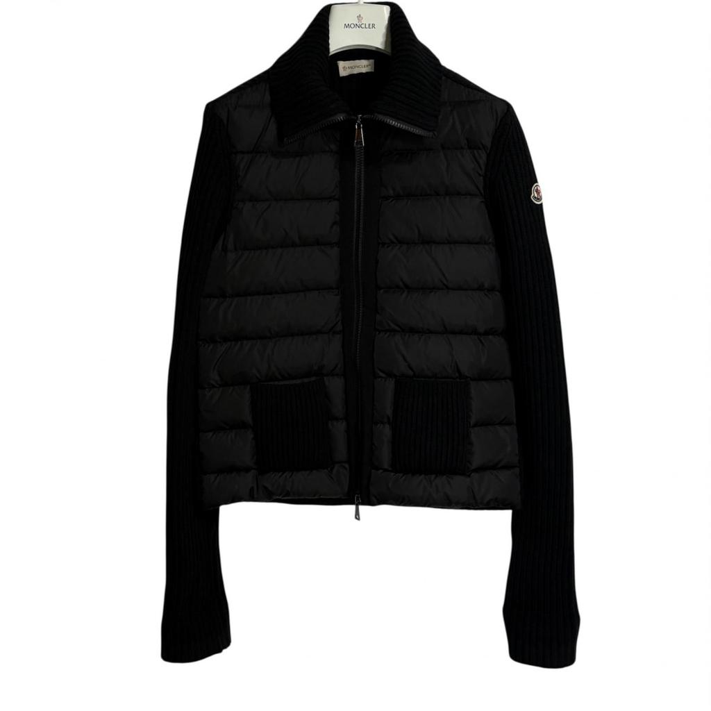 MONCLER Down Knit Jacket Black Women's Size XS Model C209394806009487H