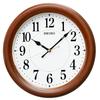 Seiko Clock Seiko Clock Wall Clock Automatic Lighting Radio Analog Visible At Night Wooden Frame Brown Wood KX204B SEIKO