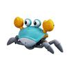 Crab Toy Musical Sound Light Electronic Walking Moving Dancing Sensory Induction Crab Toy Green