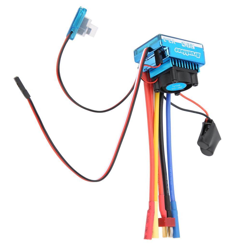 Brushless ESC Waterproof Dustproof Electronic Speed Controller for 1/10 RC Car Model80A
