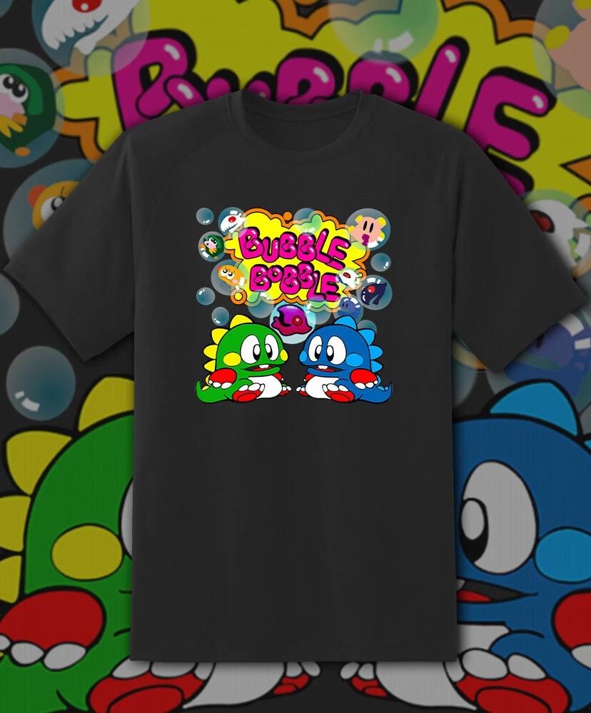 Men's and Women's T-shirts Bubble Bobble NES Retro Arcade Game Retro Video Game