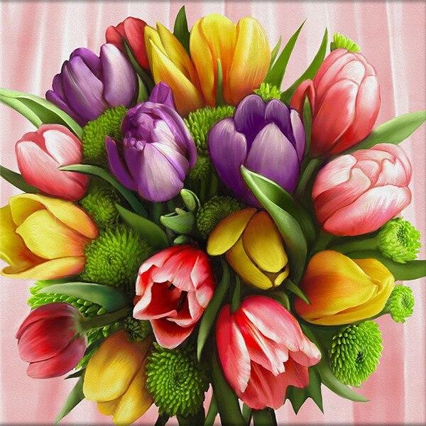 5D алмазная живопись Пион горный хрусталь комплект Алмазная вышивка цветок полная квадратная дрель вышивка крестиком рукоделие домашний декор