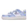 Кроссовки Air Force 1 для скейтбординга Женские Серебристо-бело-синие DD8959-100(Команда80-)