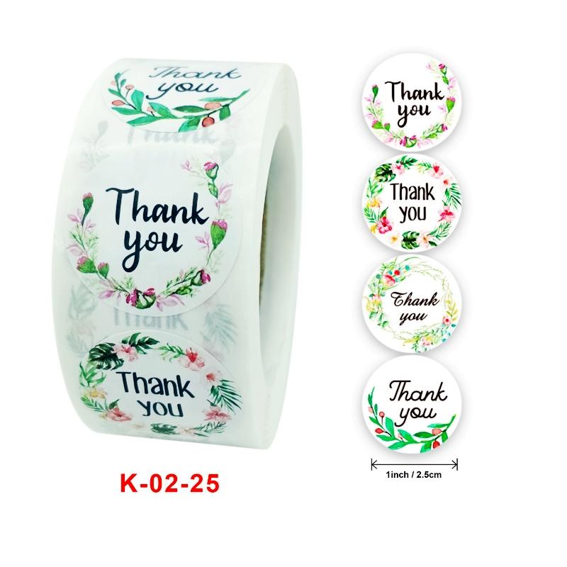 500 шт. круглых этикеток, благодарственных подарков, наклеек, крафт-бумаги, подарочных коробок для конфет, сумок, свадебных, праздничных, для дня рождения, вечеринок, украшений