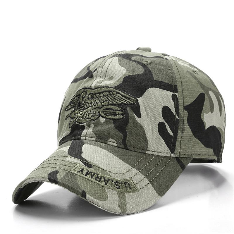 Армейские камуфляжные шапки, унисекс, женская камуфляжная бейсболка, уличная кепка спецназа США, кепка для рыбалки, хлопковая дышащая альпинистская спортивная кепка