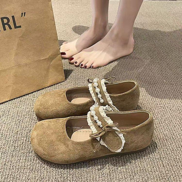 Туфли Fairy Mary Jane, женская весна-лето 2025, новая мода, нежный вечерний ветер, универсальные, мягкая подошва, с юбкой, одинарные туфли