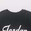 Jordan Повседневная футболка с коротким рукавом и принтом алфавита, мужские топы с круглым вырезом, черные FN5959-010