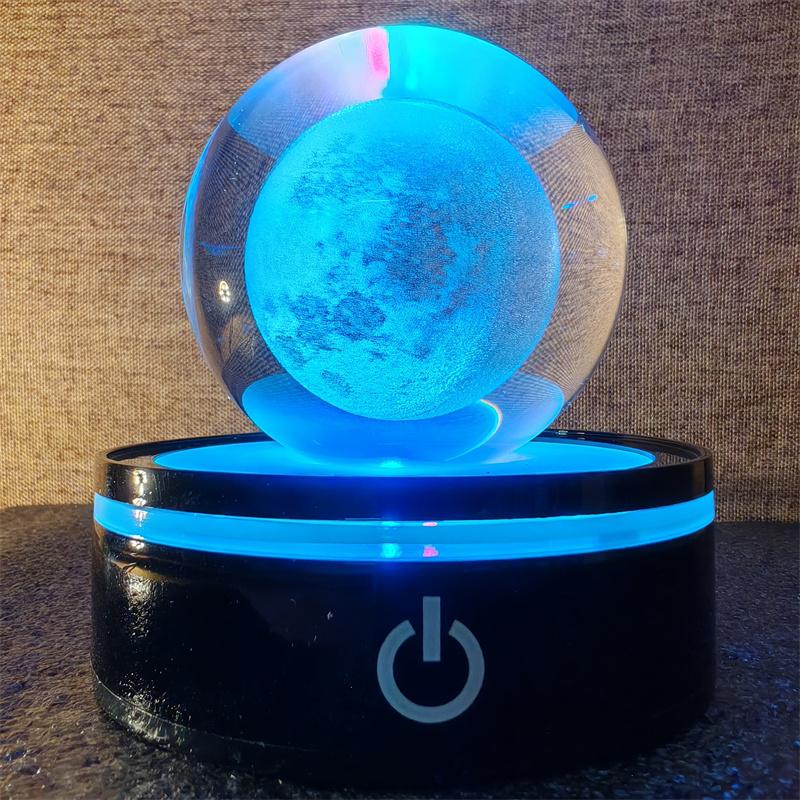 Солнечная система 3d хрустальный шар Хрустальный глобус Лазерная резка Хрустальный шар с шаровой подставкой Декоративные сферы планет Галактика Подарок на день рождения Украшения