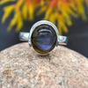 Labradorite Ring, Handmade Ring, Stackable Ring, Oval Ring, Statement Ring, Birthstone Ring, 925 Silver Ring