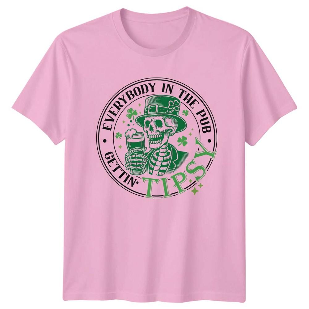 Everybody In The Pub Gettin TShirt Irish Skeleton St Patricks Day Gift For