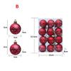 12PCS 6cm Christmas Ball Pendant Plastics Christmas Supplies New Xmas Tree Ornament  Merry Christmas