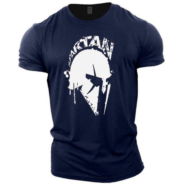 Мужская футболка Spartan Warrior 3D Print Oversize Футболка Летняя футболка с круглым вырезом и короткими рукавами Высококачественная одежда Свободный дышащий топ