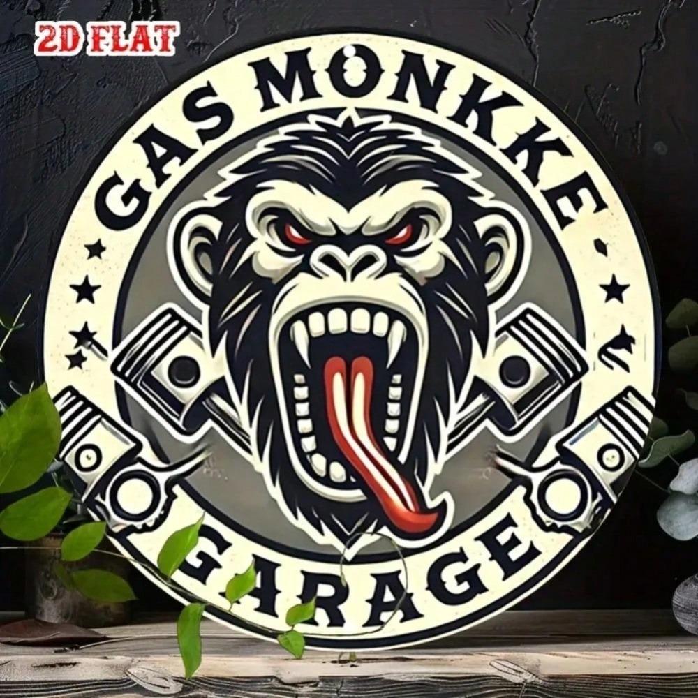 Planetjuice Angry Gorilla Металлическая табличка Винтажный металлический плакат для гаража бара мужской берлоги Настенное искусство