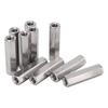 10Pcs Hex Coupling Nut Set Connector 304 Stainless Steel Industrial Fastener M8x1.25 13 L50mm