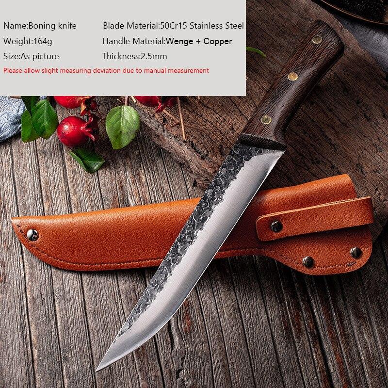 Нержавеющая сталь обвалки Кливер Нож для рыбы Кухонный нож Нож шеф-повара Филейный нож Резак Инструмент