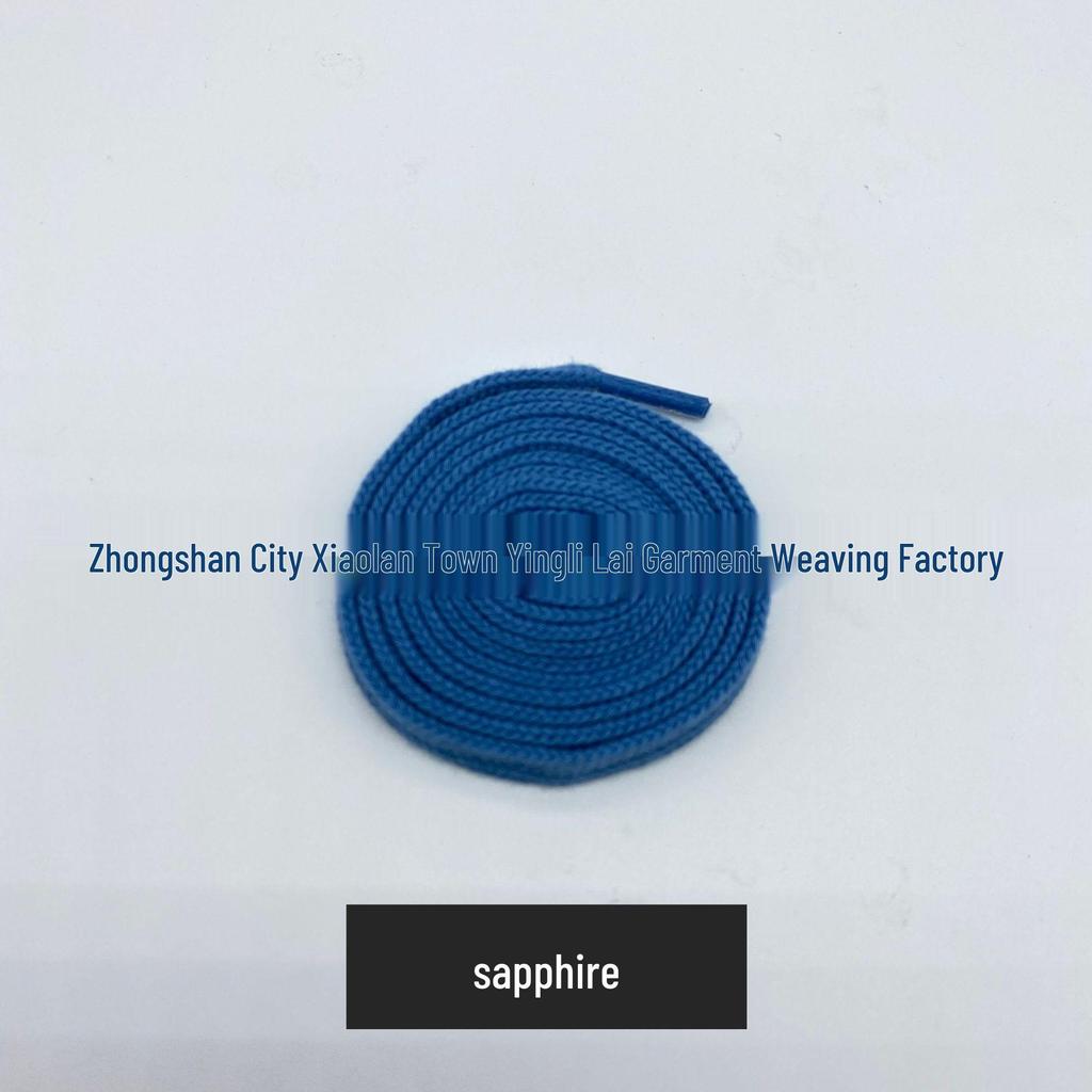 8mm Flat Cotton Shoelace Drawstring for Hats, Pants, and Clothing - In Stock