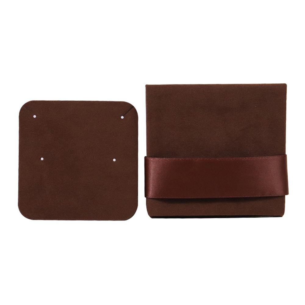 Double-sided Velvet Jewelry Bag Flip Earring Necklace Square Storage Socket Gift Packaging Bag Jewelry Packaging Display Pouches