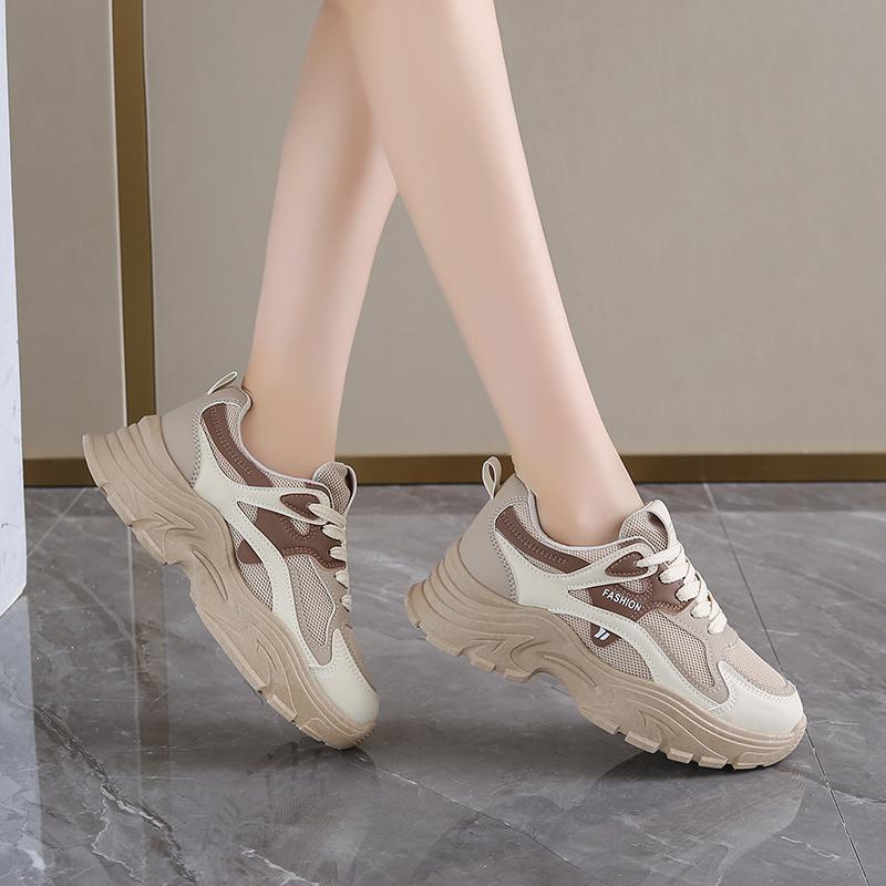 Fashion Platform Net Women's Boots Size 46 Loafers Original Brand Sneakers Woman Black And White Shoes Sport Supplies New Year's