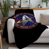 Плед S-Star T-Trek с логотипом Теплый и мягкий Подходит для спальни гостиной диван-кровать офиса путешествий кемпинга