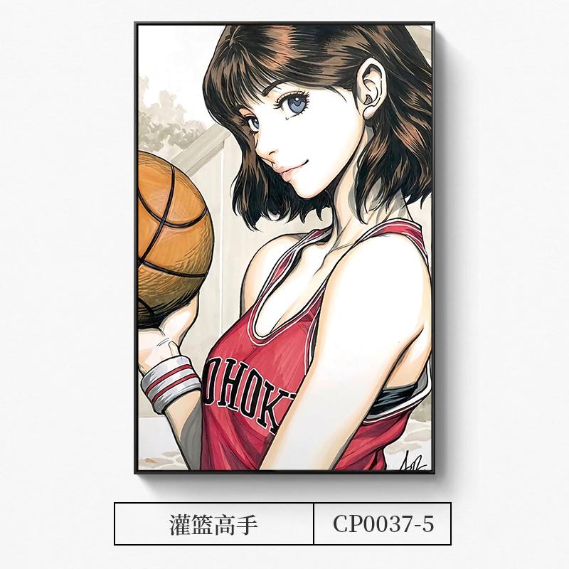 Японское аниме Slam Dunk Анимация настенное искусство Картины Постеры Картины на холсте для гостиной Украшения для спальни подростка Домашний декор Без рамки