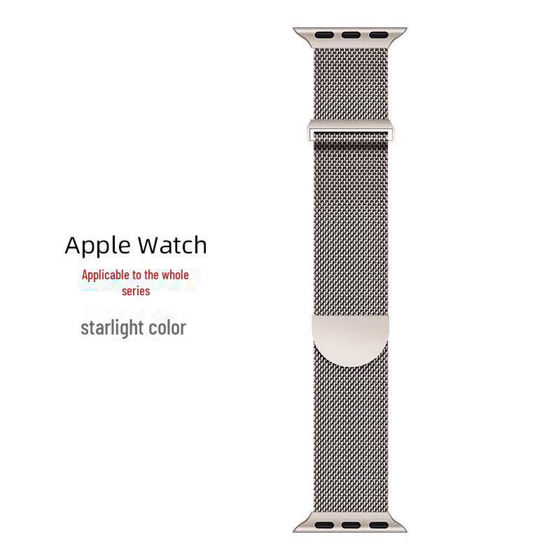 Совместимый магнитный ремешок из нержавеющей стали для Apple Watch Milanese Style