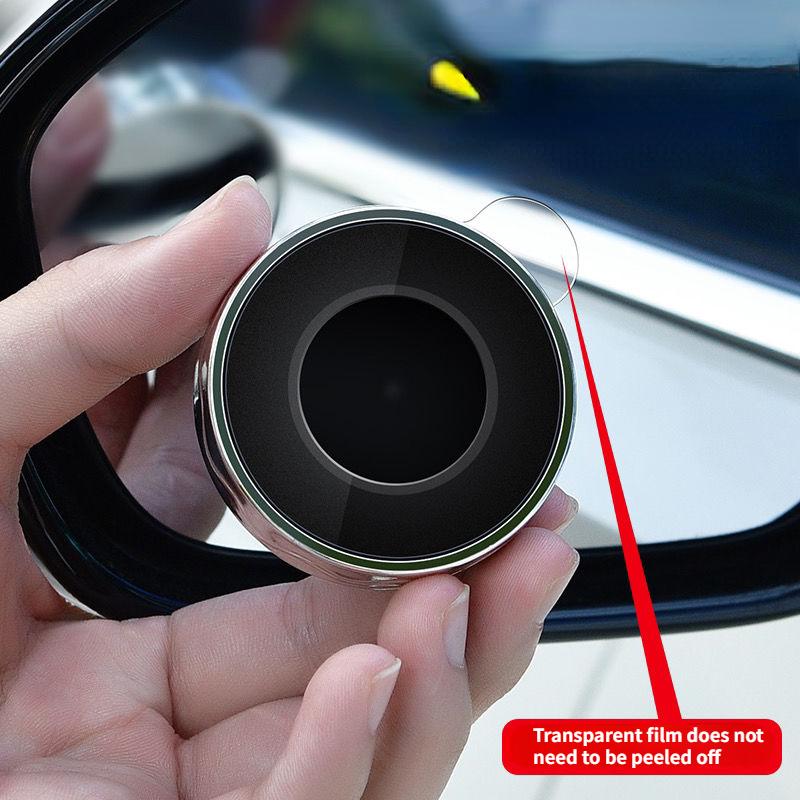 2Pcs Car Mirror HD Convex Mirror Blind Spot Auto Rearview Mirror 360 Degree Wide Angle Vehicle Parking Mirrors