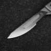 Titanium Alloy Folding Knife Scalpel Quick-Replace Pocket Knives Keychain EDC Gadgets Unboxing Cutter with 10pcs Blades EDC