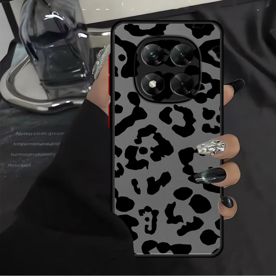 Чехол для Xiaomi Redmi Note 14 9S A4 12 13 Pro Plus 14C 13C 10 11 Задняя крышка телефона Леопардовый принт