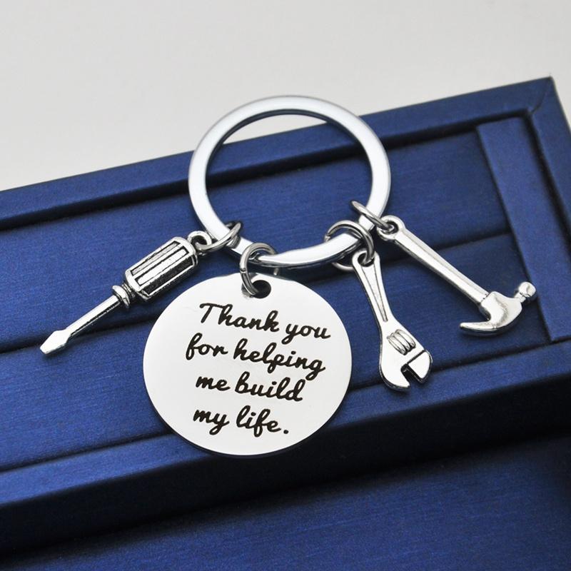 4 шт. Подарки на День отца для папы, брелок из металла с ручными инструментами, брелок на День отца для папы, мужской подарок для вечеринки в честь отца