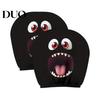 Elastic Auto Headrest Protectors 2Pcs Skull Car Covers, Cartoon Dog Panda Cat Hedgehog Universal Fit Vehicle Seat Design Protector, Interior
