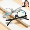 Anti-blue Light Folding Eyeglasses +1.0~+4.0 Diopter Magnifying Glasses Cosmetic Glasses Woman