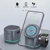 Multifunction Magnetic 3 In 1 Folding Wireless Charger 15W Fast Charging Dock