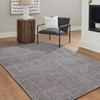 Tapis salon en laine terracotta beige 200x290