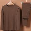 Men's Warm Fleece Thermal Underwear Set for Autumn and Winter