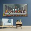 Funny Painting Art Last Supper Basketball Star Party Poster Canvas Print Abstract Wall Art Pictures Boys Room Home Decor Gifts