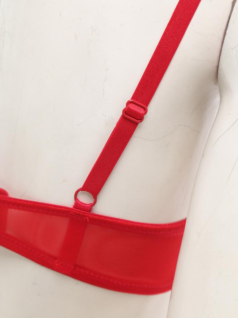 Женский кружевной бюстгальтер 1/4 чашки балконет бралетт с косточками Push Up Дизайн Цветочный топ-бюстье