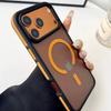 Для iPhone 17 Pro Max Для Magsafe Матовый Двухцветный Каркас Чехол для Телефона Для iPhone 17 16 12 13 14 15 Pro Max Защитный Магнитный Чехол