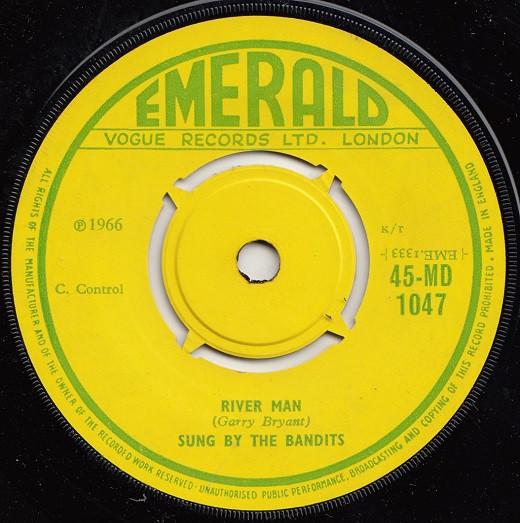 7-дюймовая пластинка BANDITS - River Man 45MD1047 Emerald 1966 UK Фолк Б/У